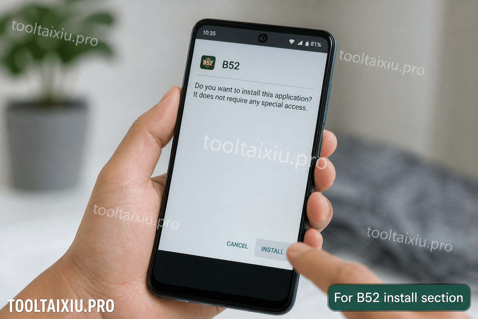 Cách tải cài đặt tool tài xỉu B52 trên Android